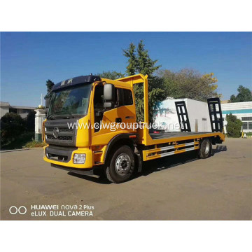 Foton 4X2 flat bed excavator transport truck